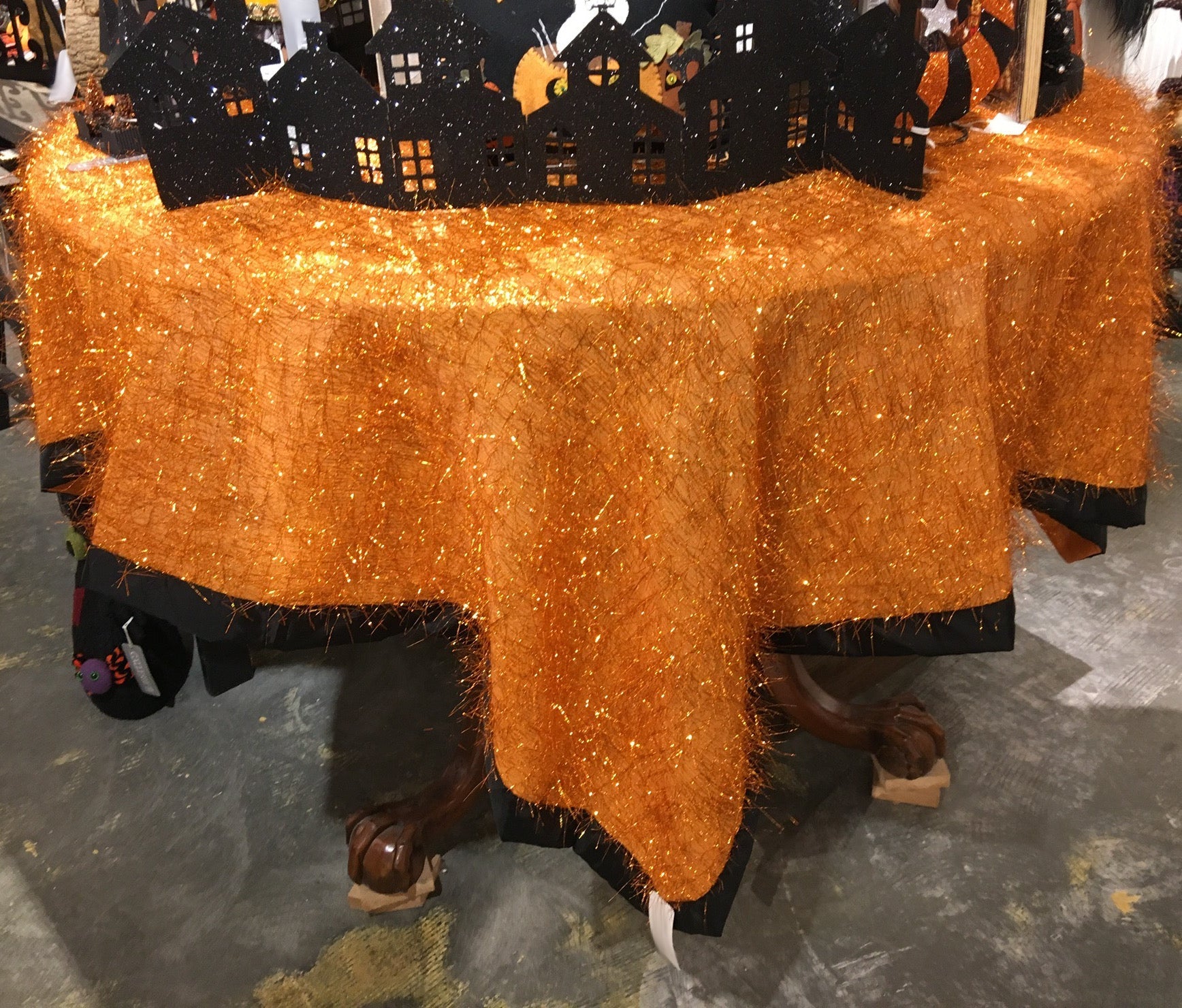 Orange Sparkle Table Topper