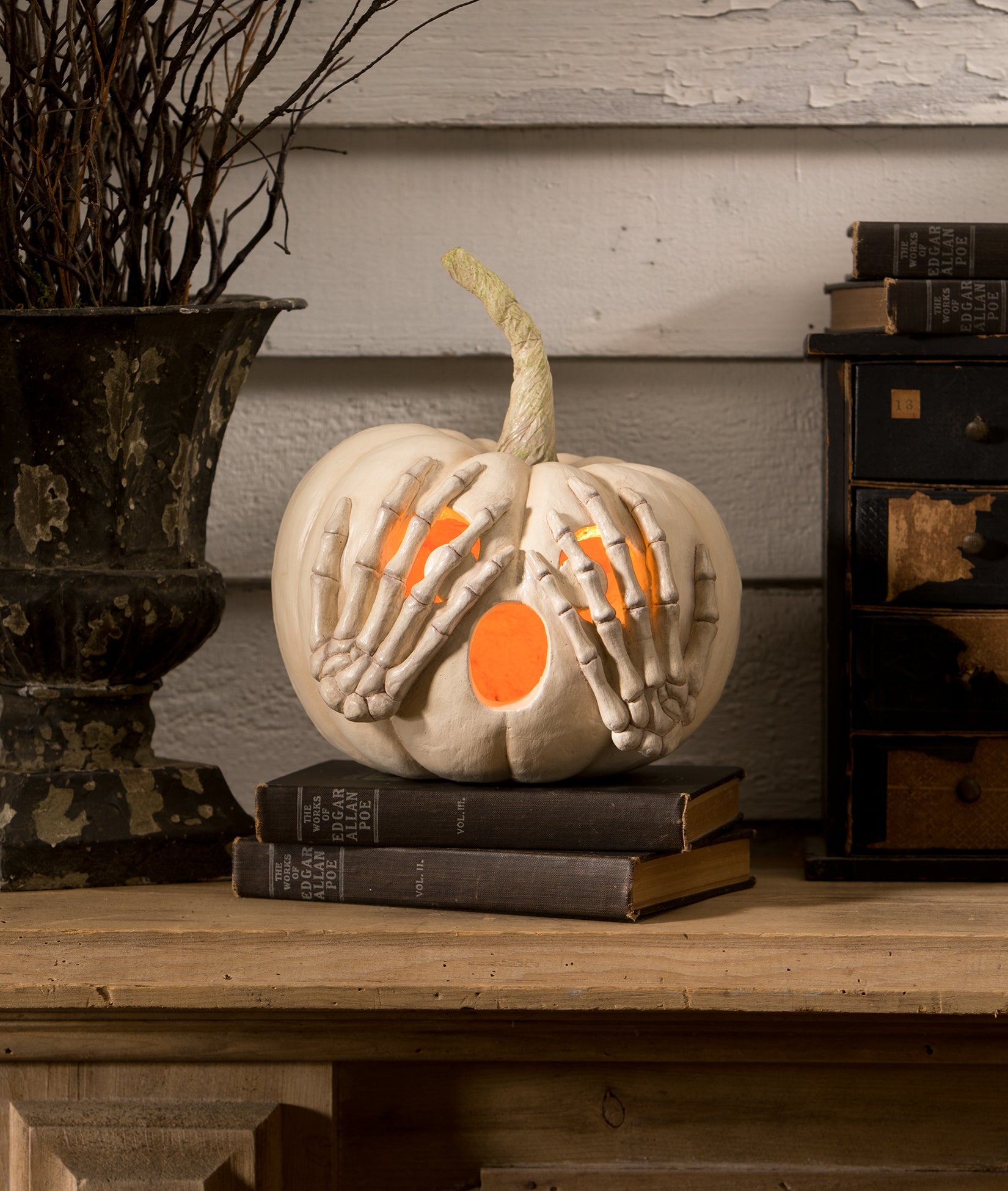 "Peek-a-Boo Pumpkin, White"