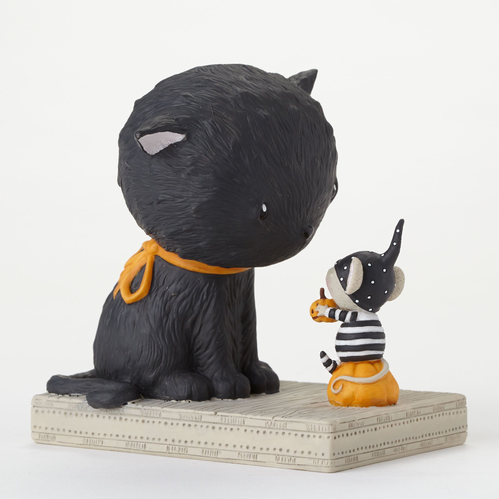 Black Cat & Mouse Halloween Figurine