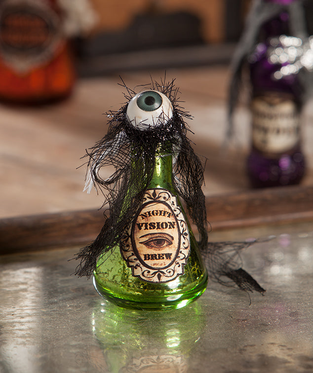 Eyeball Green Potion Bottle Ornament