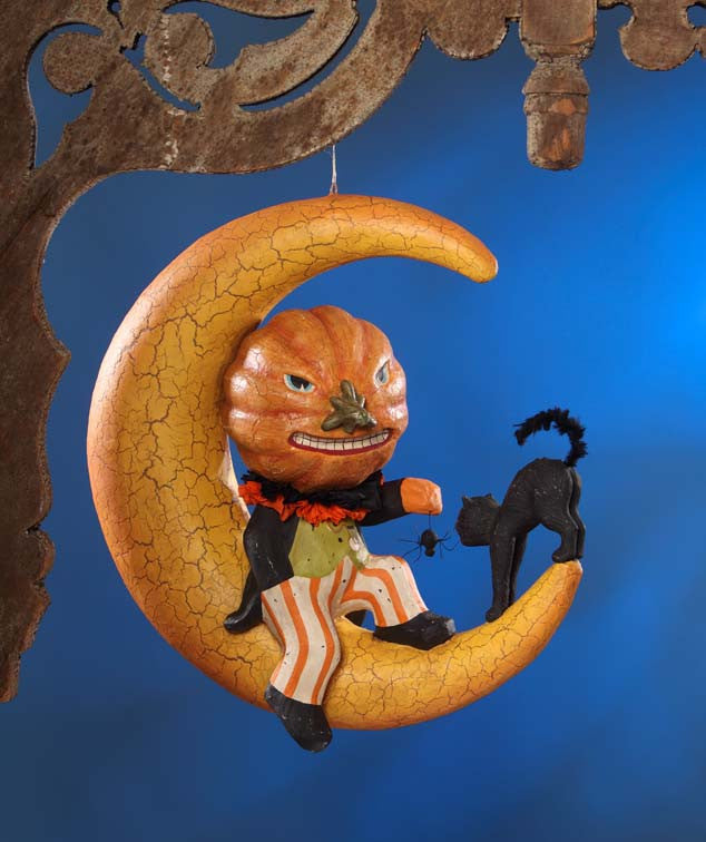 Twisted Jack on Moon - Paper Mache