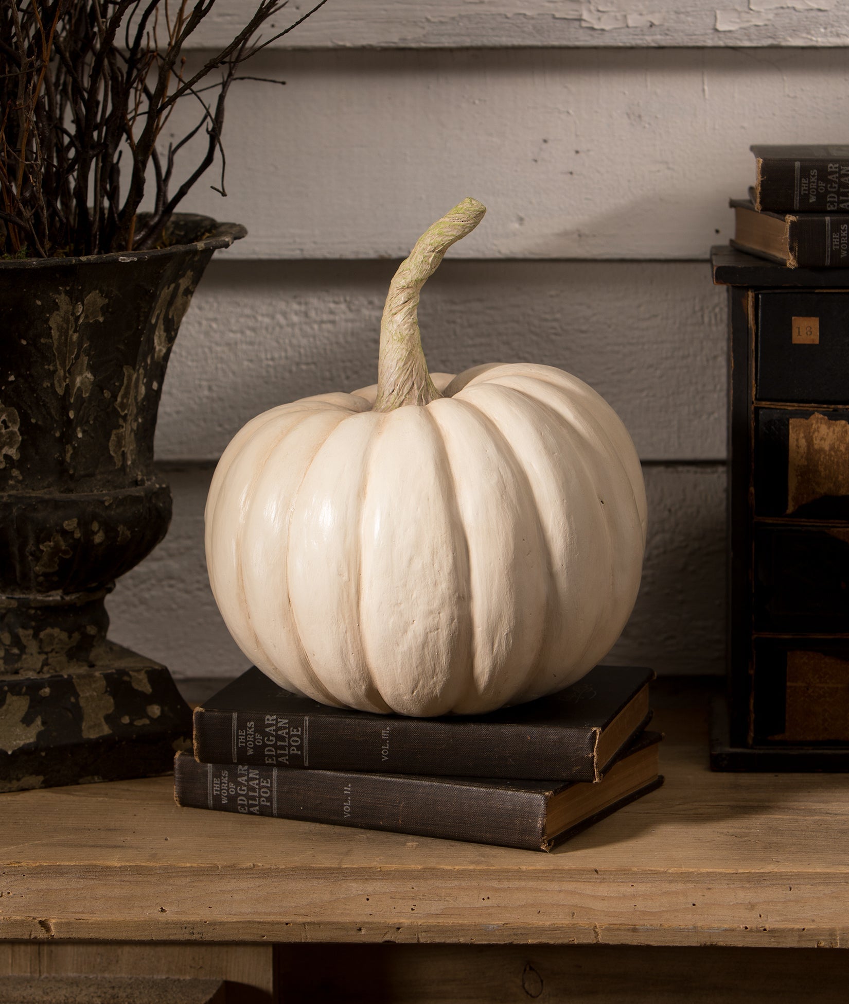 "Peek-a-Boo Pumpkin, White"