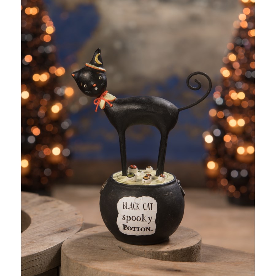 Black Cat Spooky Potion