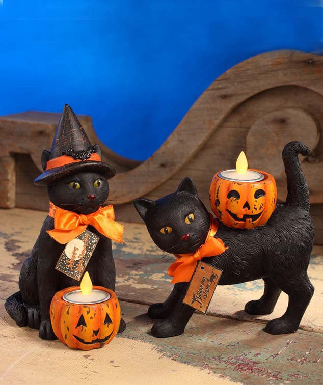 Black Cat Votive Holders
