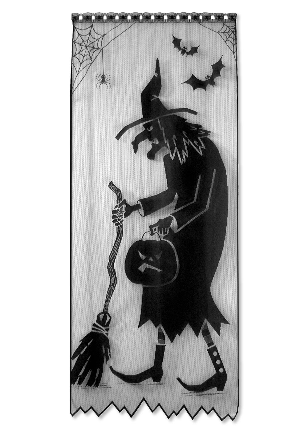 Wicked Witch Silhouette Lace Panel