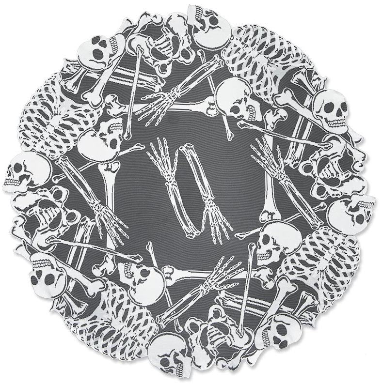 Lace and Bones Round Table Topper