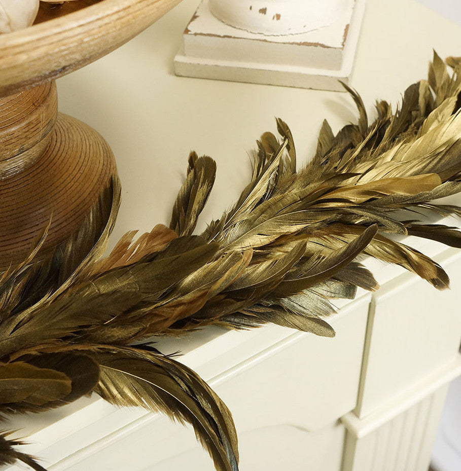 Golden Feather Garland