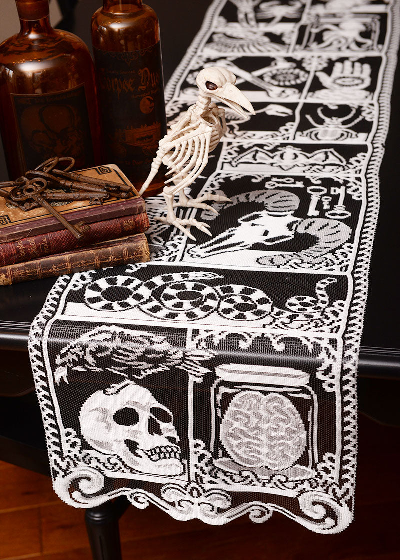 Cabinet of Curiosities Lace Table Runner