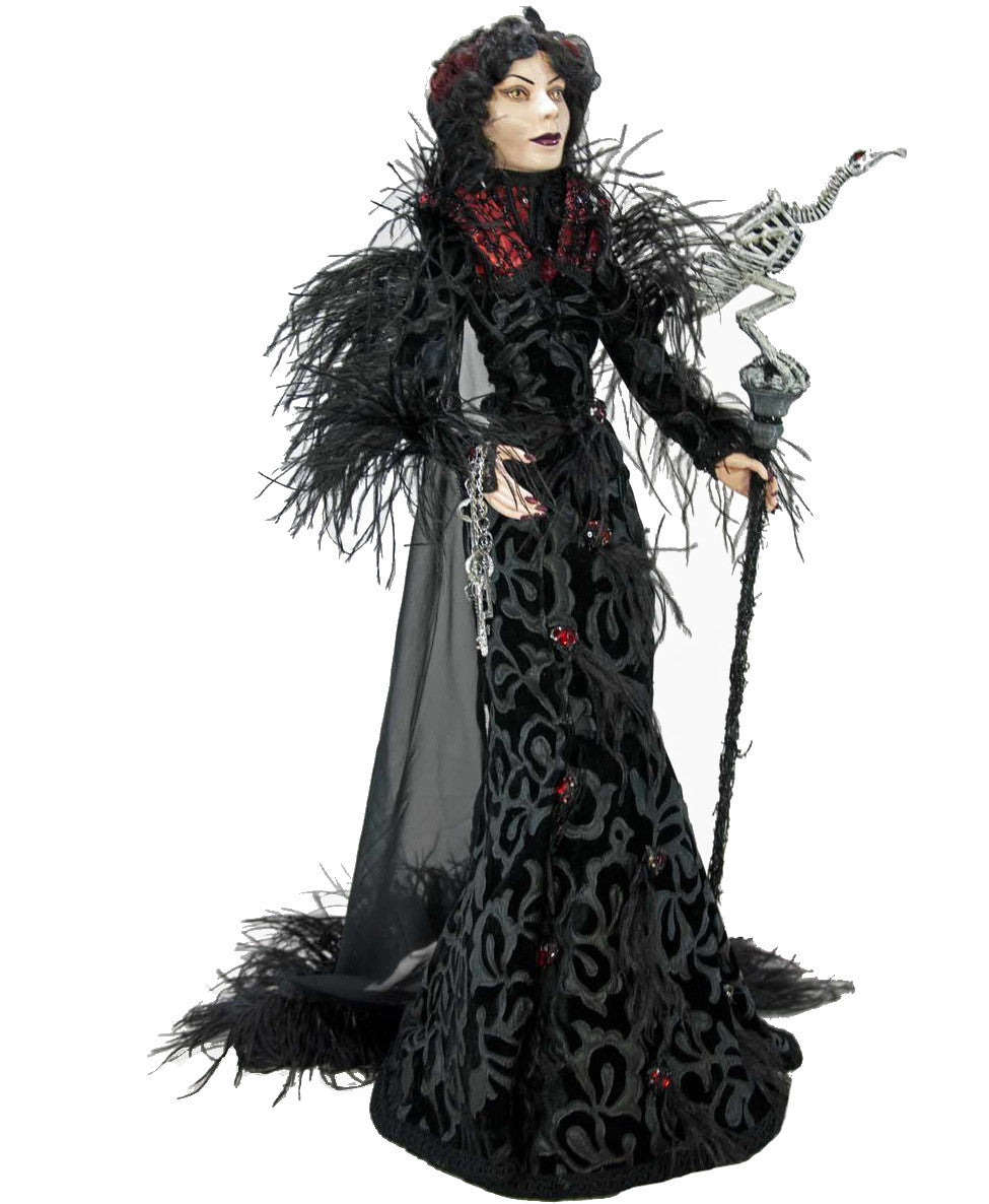 "Katherine's Collection Countess with Vulture Skeleton Staff - 32"" Tall"
