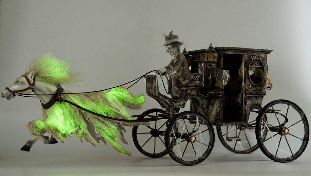 Katherine's Collection Ghostly Horse Drawn Carriage
