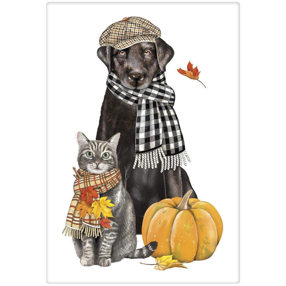 Dapper Fall Dog & Cat Towel