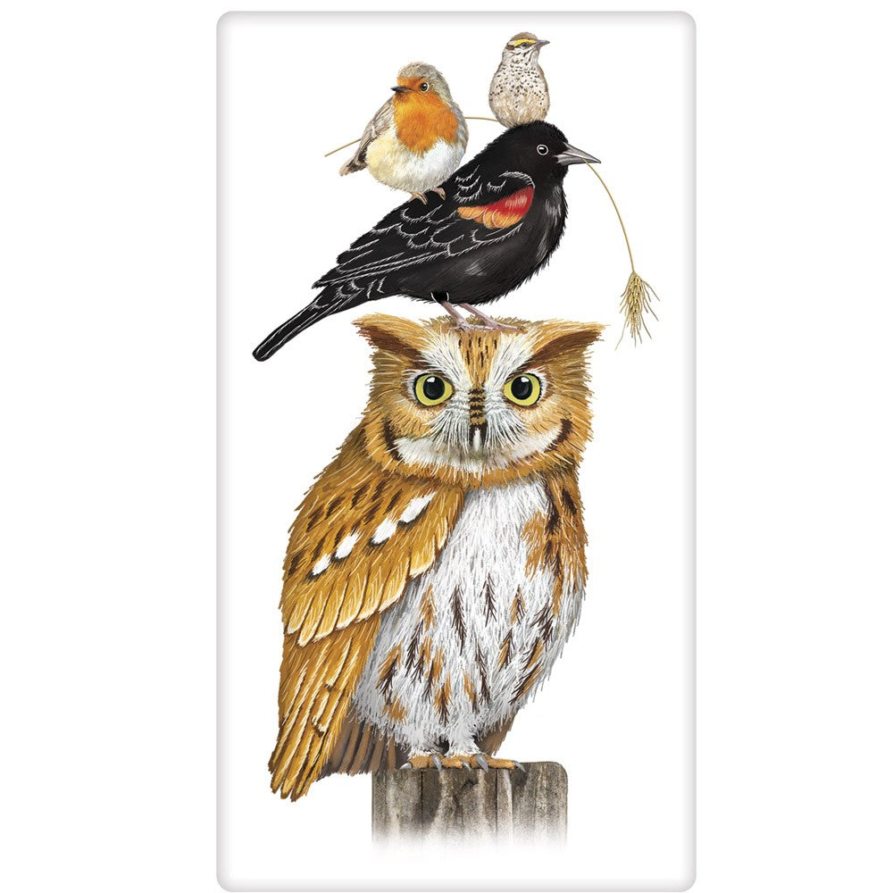 Owl Bird Stack Towel