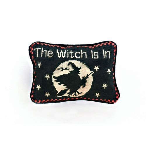 The Witch Is In Pillow - Needlepoint
