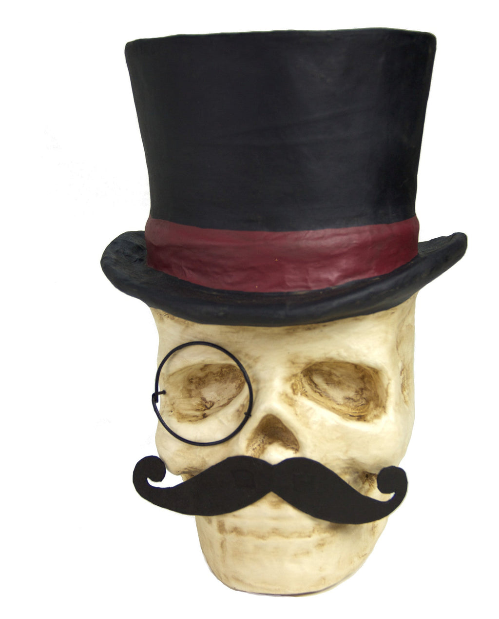 Top Hat Skull with Monocle & Mustache Candy Bucket
