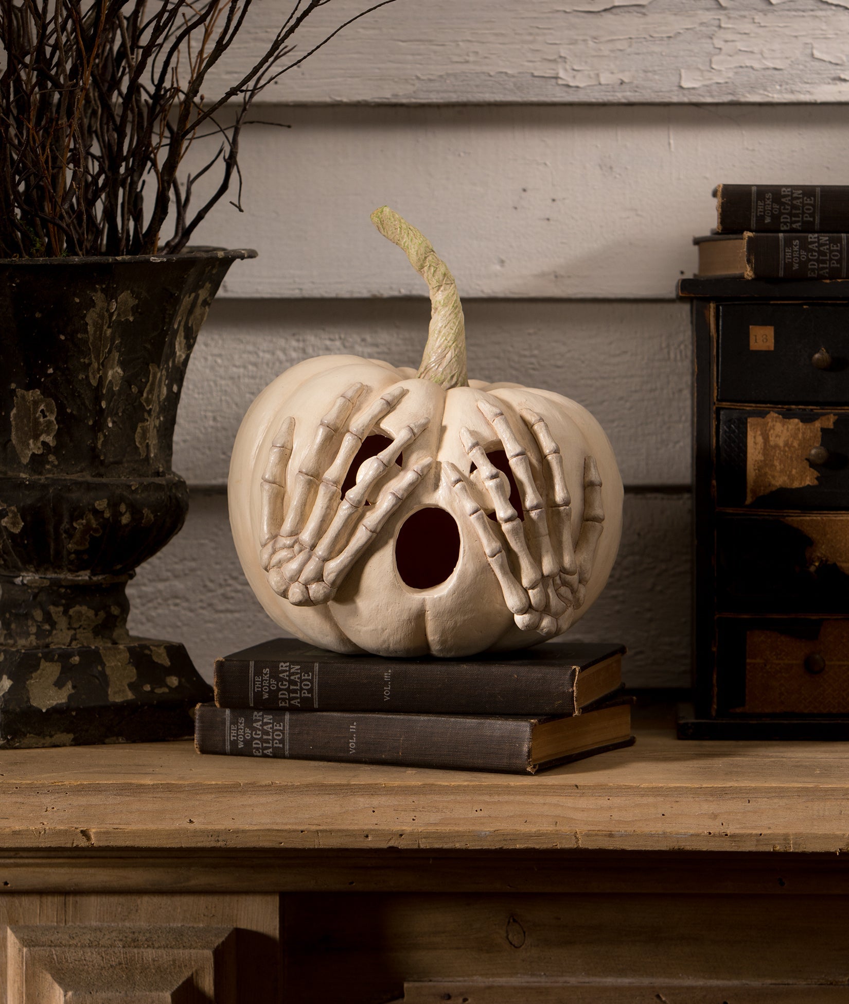 "Peek-a-Boo Pumpkin, White"