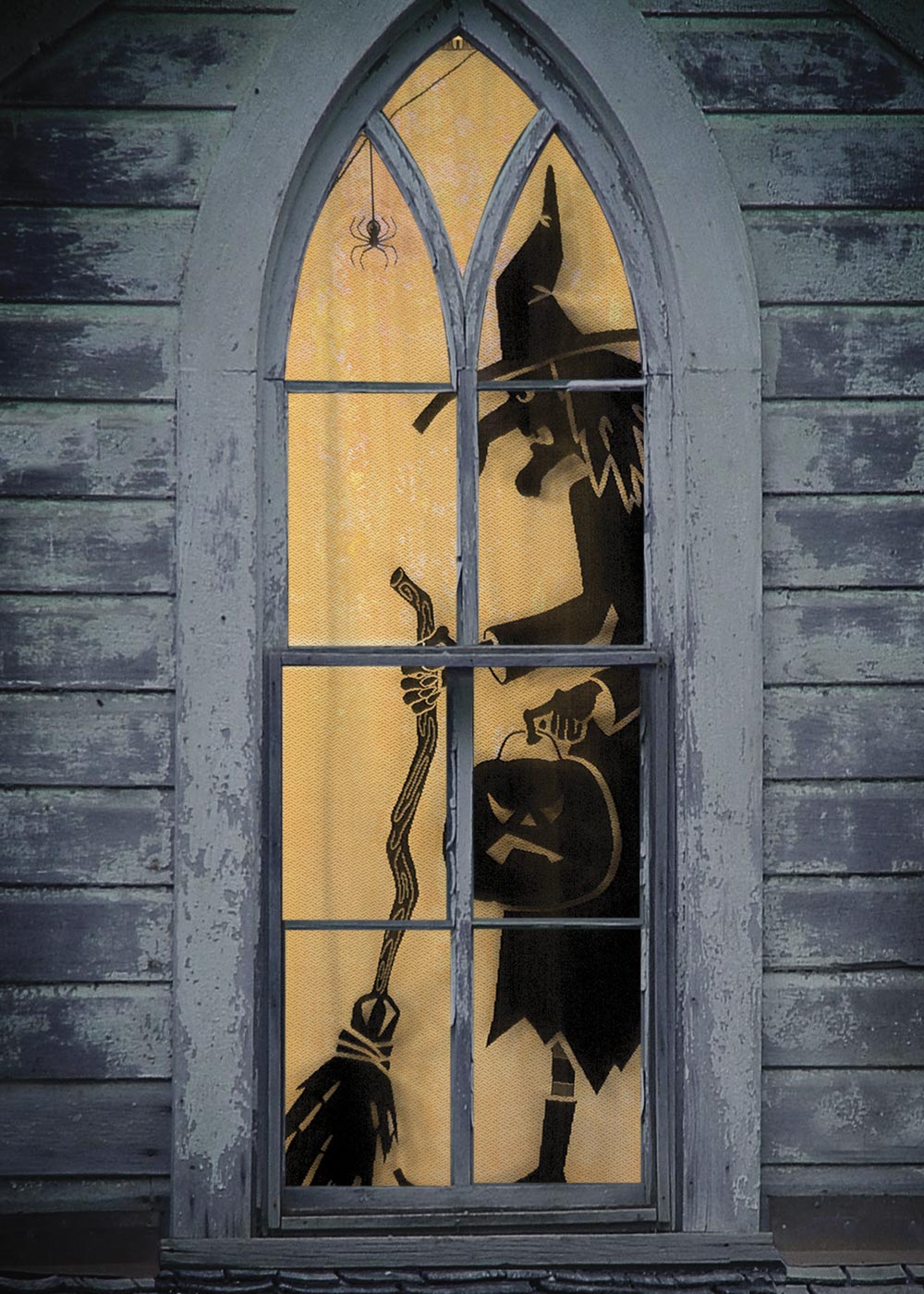 Wicked Witch Silhouette Lace Panel