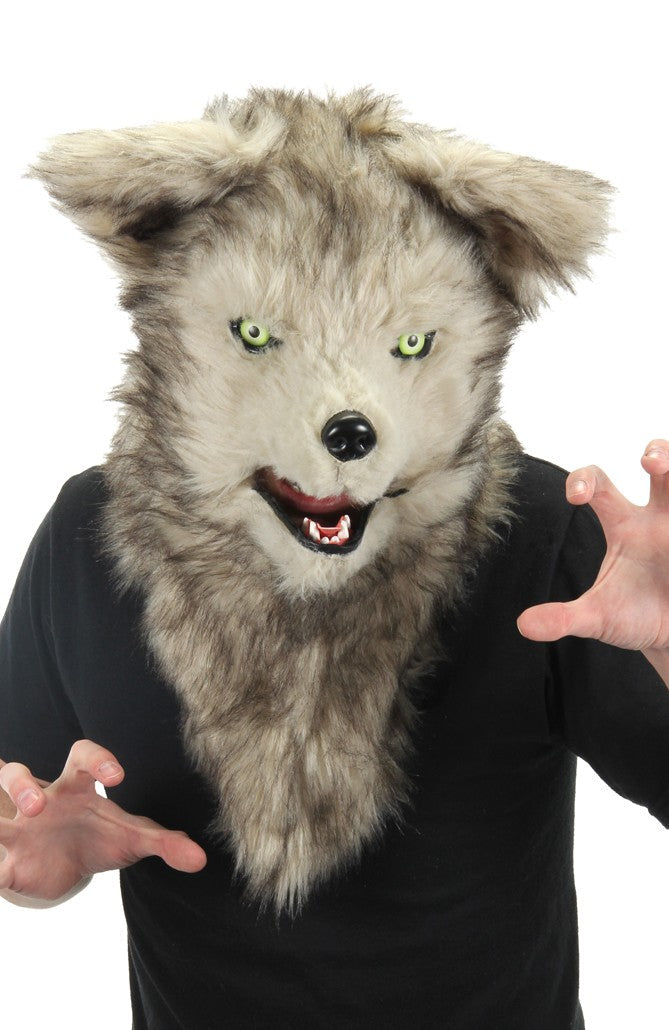 Wolf Mask with Moving Mouth